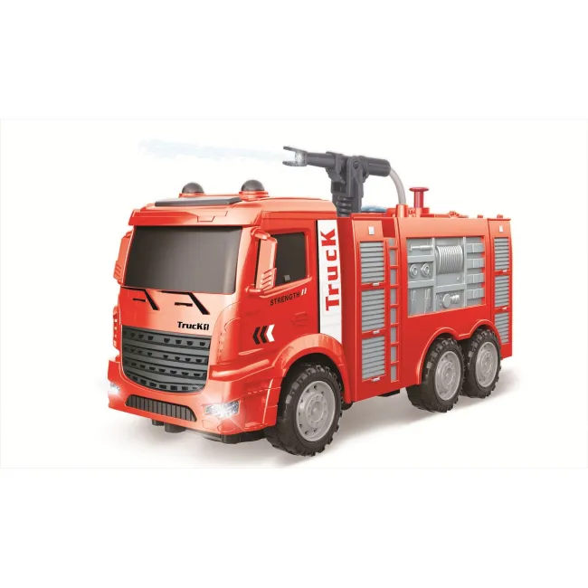 Camion de pompieri cu telecomandă, 7 funcții, lumini, 27 MHz, aprox. 30 cm, 5+ ani SOLRS11969