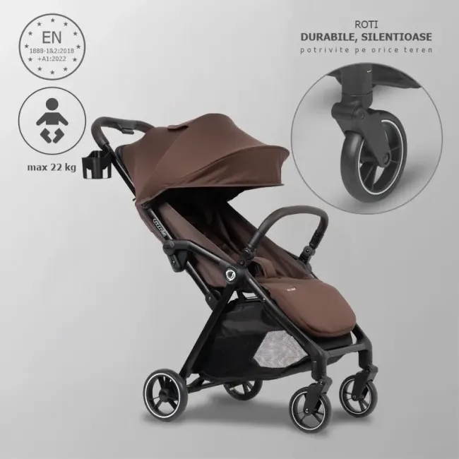 Carucior sport pliere automata coccolle arella coffee brown smb326033143