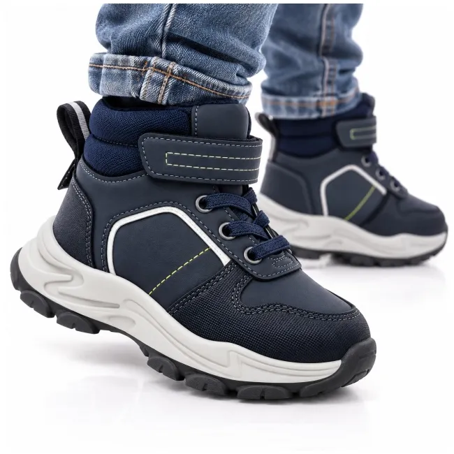 Ghete sport pentru baieti, model mountain, bleumarin ad26