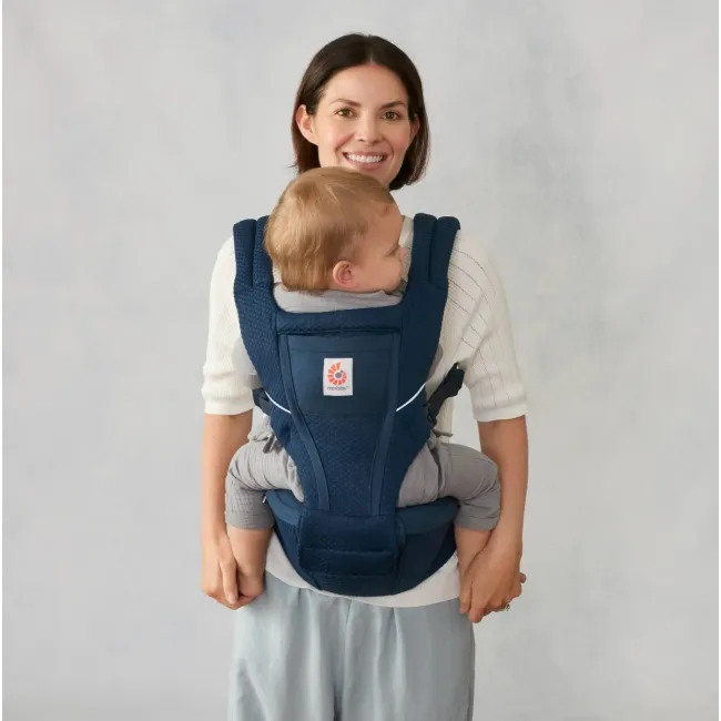 Marsupiu Alta Hip Ergobaby, 4 luni - 4 ani , 5.5-20.4 kg, Midnight Blue TNABCHIPSFMMIDBLU