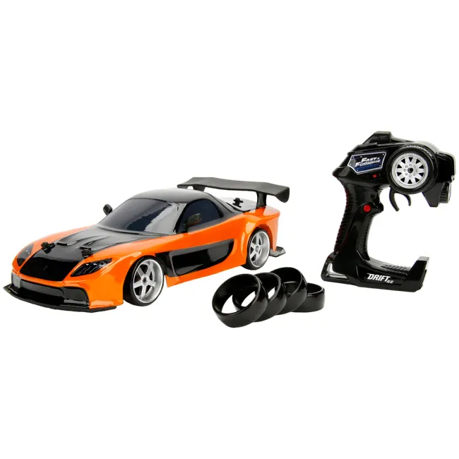 Masina Jada Toys RC Fast & Furious Mazda RX-7 Drift 1:10 cu telecomanda HUBS9399700314R05