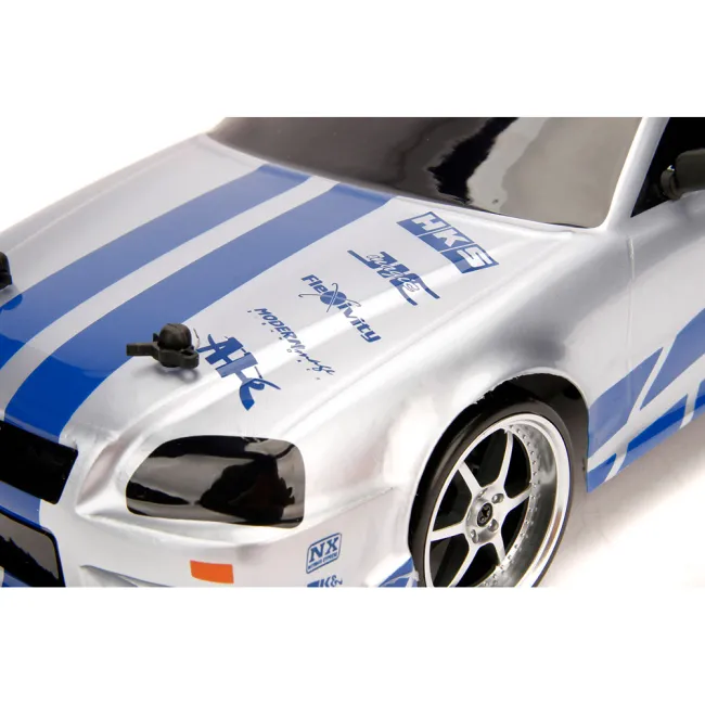 Masina Jada Toys RC Fast & Furious Nissan Skyline GT-R Drift 1:10 cu telecomanda HUBS9399701314R04