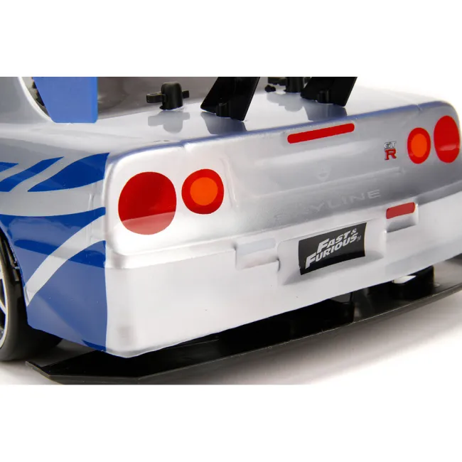 Masina Jada Toys RC Fast & Furious Nissan Skyline GT-R Drift 1:10 cu telecomanda HUBS9399701314R04