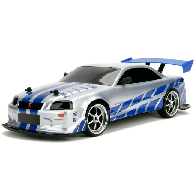 Masina Jada Toys RC Fast & Furious Nissan Skyline GT-R Drift 1:10 cu telecomanda HUBS9399701314R04