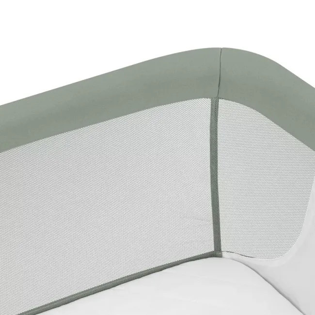 Patut co-sleeper, Lionelo, Leonie Plus, Pliabil, Cu sistem de leganare, Cu setare unghiulara, Reglabil in 6 pozitii pe inaltime, Conform cu standardele europeane de securitate EN1130 si EN16890, Verde BYNLO-LEONIE_PLUS_GREEN_SAGE