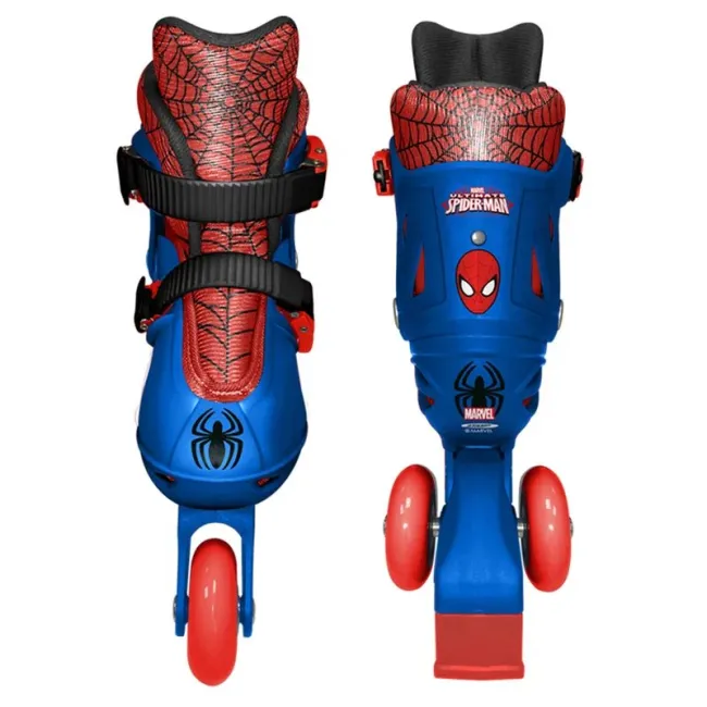 Role, Stamp, Marvel, De la incepator la avansat, Cu 3 roti, Ajustabile, Inchidere prin velcro, Cu frana, Marime 27-30, Spiderman BYNSM250301