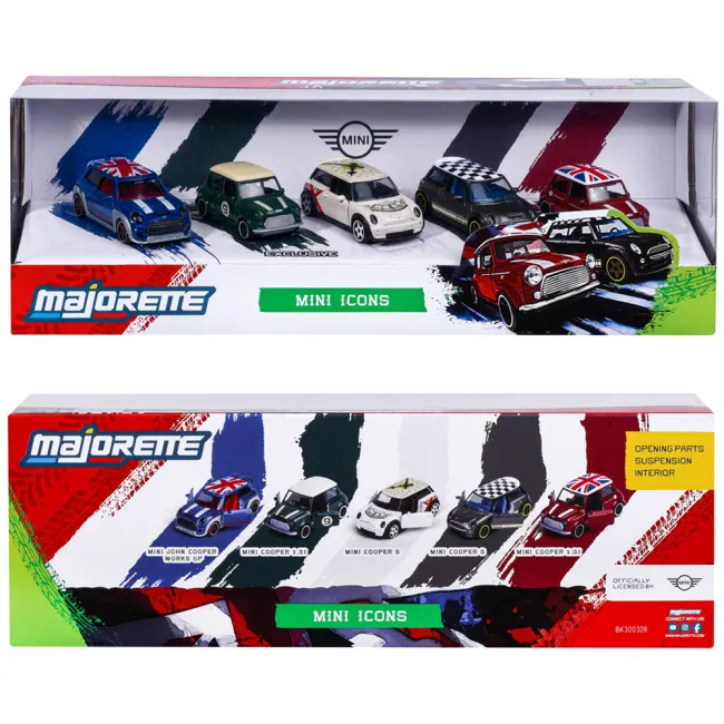 Set Majorette Mini Icons cu 5 masinute HUBS8504105006