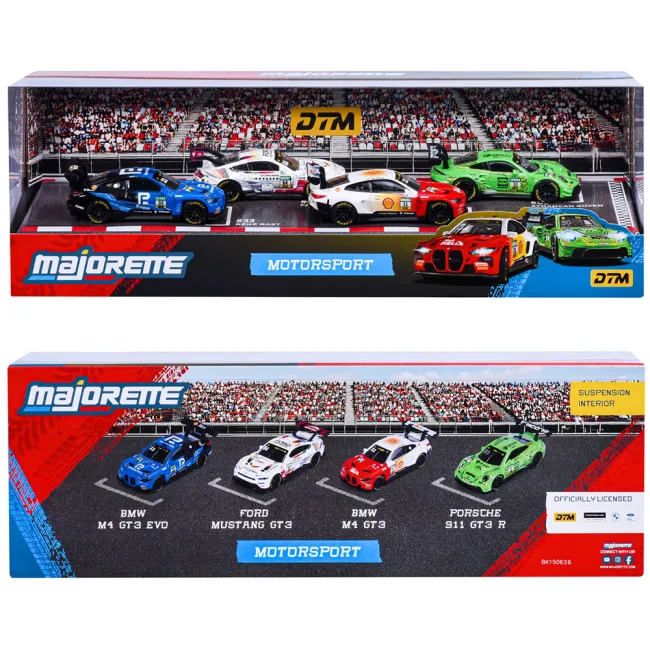 Set Majorette Motorsport DTM cu 4 masinute HUBS8502105013