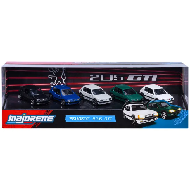 Set Majorette Peugeot 205 GTI cu 5 masinute HUBS8502105000SMO
