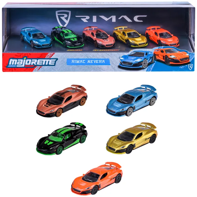 Set Majorette Rimac Nevera cu 5 masinute HUBS8502105007RIM
