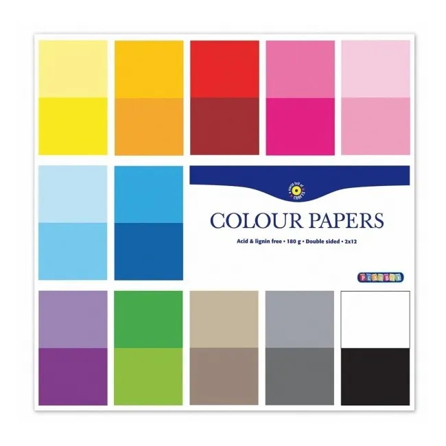 Set carton colorat 24 coli - okepb2471156