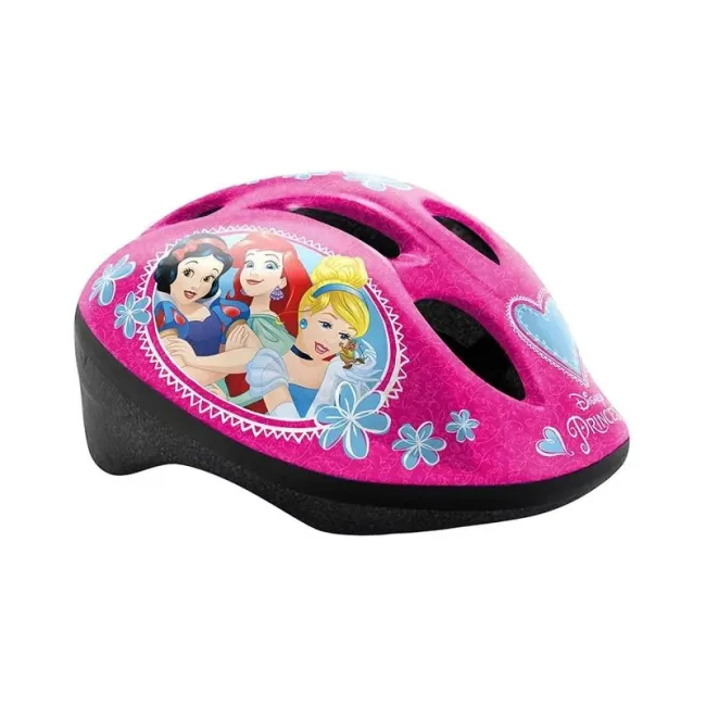 Set casca protectie, genunchiere si cotiere, Stamp, Disney, Princess, Sigure si confortabile, Reglabile, Conform cu EN1078, Marime 50/56 cm, 3 ani+, Roz BYNK887507