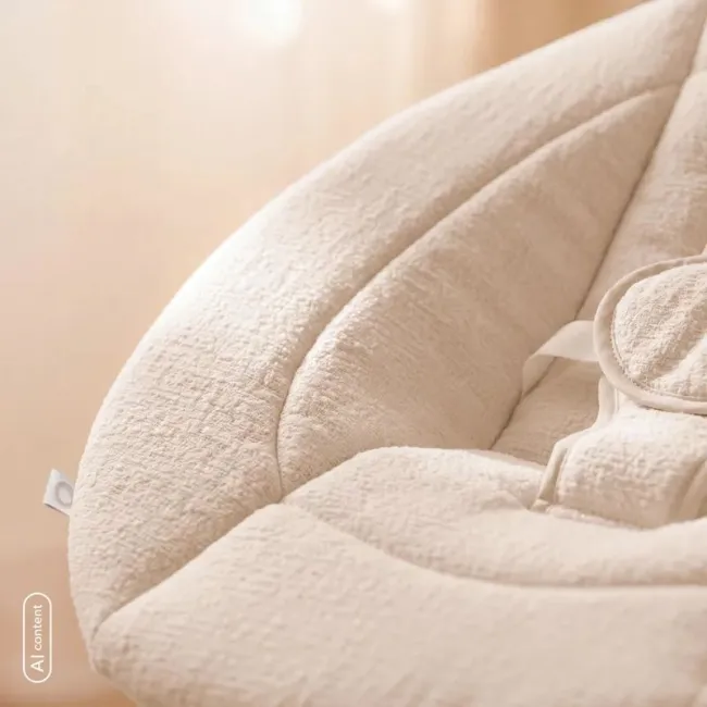 Balansoar, Lionelo, Iris Close&Cosy, 2 in 1, Rotire 360 grade, Electric, Cu 3 moduri de leganare, Cu 5 trepte de viteza, Cu 3 pozitii de inclinare, Pana la 9 kg, Alb BYNLO-IRIS_CLOSE&COSY