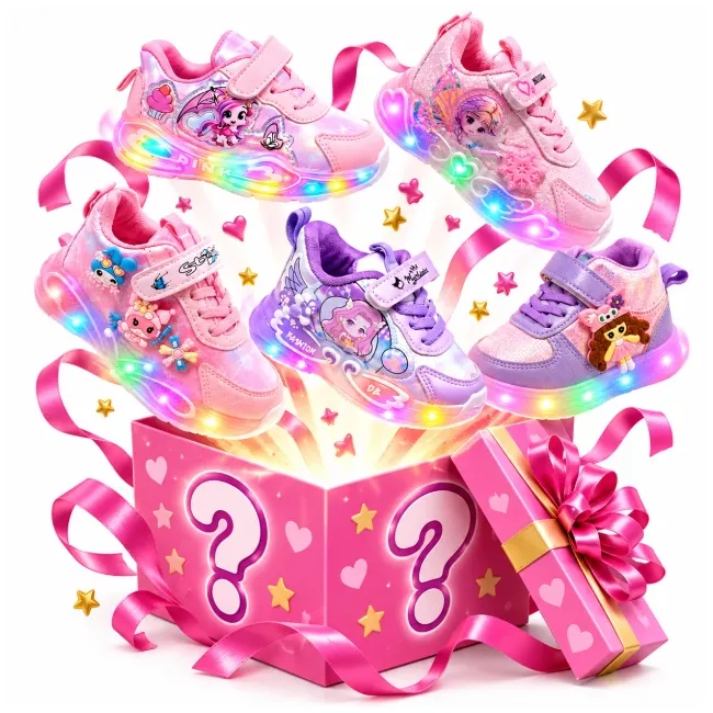 Mistery box - adidasi cu luminite pentru fetite, modele diverse ad31-501-mistery