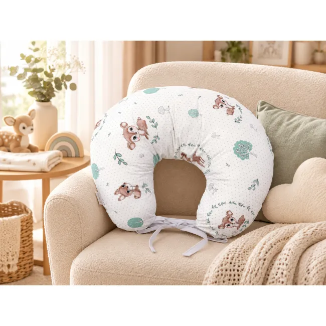 Perna Pentru Gravide E I Alaptare, Husa Detae Abila Din Bumbac 100% E I Umplutura Antialergica Babysoft  , Caprioara Mica ,   Amy Pjb83167