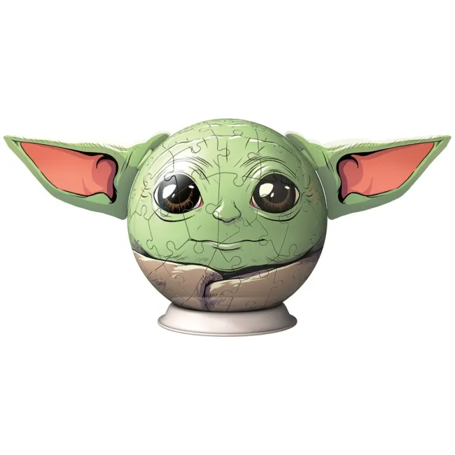 Ravensburger - Puzzle 3D Star Wars The Mandalorian figurina Grogu cu urechi 72 piese - ARTRVS3D11556