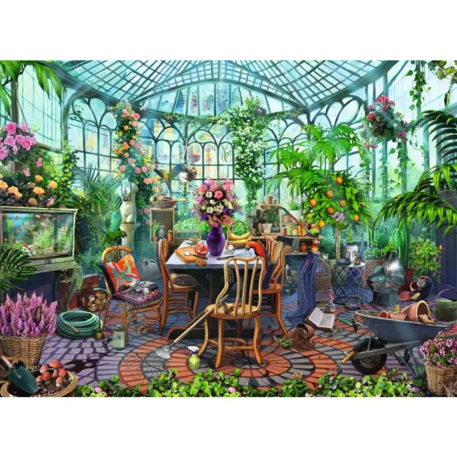Ravensburger - Puzzle dimineata in gradina 500 piese design nou - ARTRVSPA00207