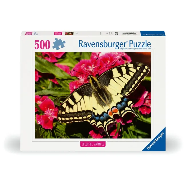 Ravensburger - Puzzle animale colorate fluture 500 piese - ARTRVSPA01335