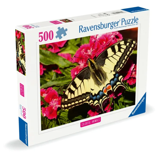Ravensburger - Puzzle animale colorate fluture 500 piese - ARTRVSPA01335