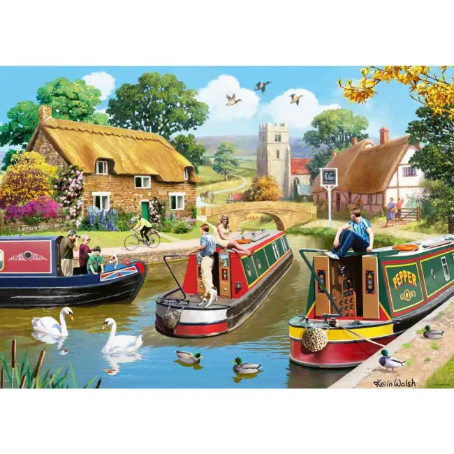 Ravensburger - Puzzle o zi agitata pe canal 1000 piese - ARTRVSPA01521