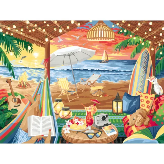 Ravensburger - CreArt pictura pe numere pentru adulti cabana cozy - ARTRVSPBN20276