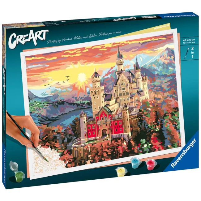 Ravensburger - CreArt pictura pe numere pentru adulti castel de basm - ARTRVSPBN20278