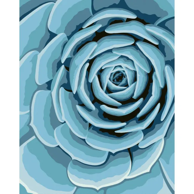Ravensburger - CreArt pictura pe numere pentru adulti planta suculenta albastra - ARTRVSPBN23610