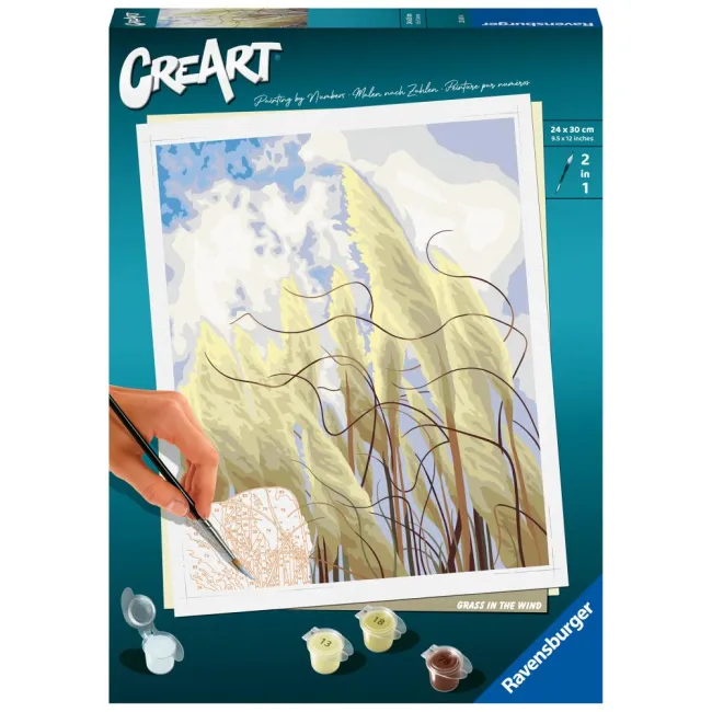 Ravensburger - CreArt pictura pe numere pentru adulti iarba in vant - ARTRVSPBN23611