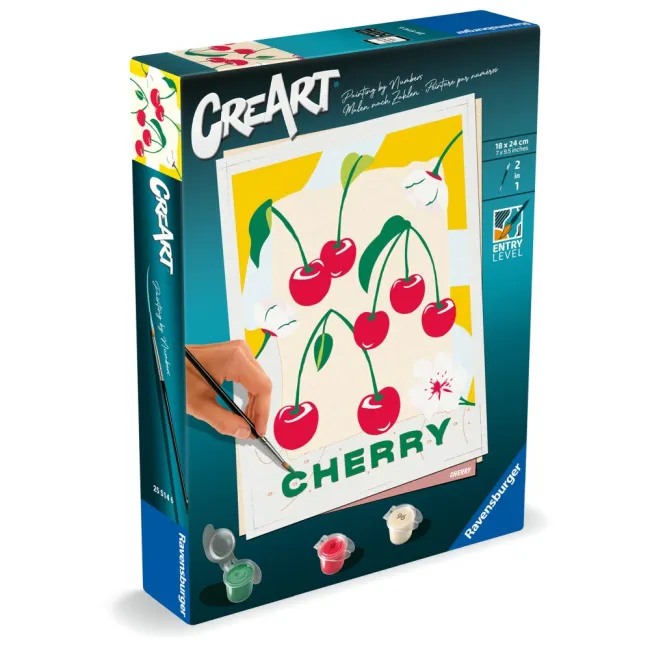 Ravensburger - CreArt pictura pe numere pentru adulti cirese - ARTRVSPBN25514