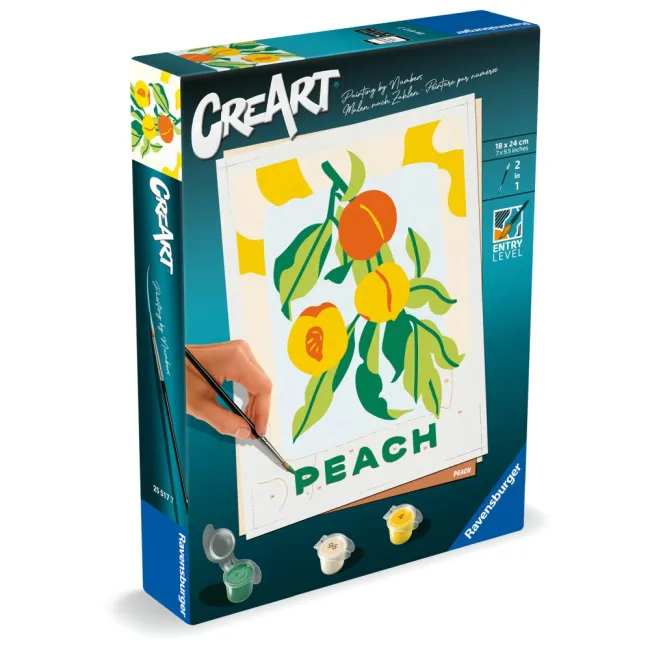 Ravensburger - CreArt pictura pe numere pentru adulti piersici - ARTRVSPBN25517