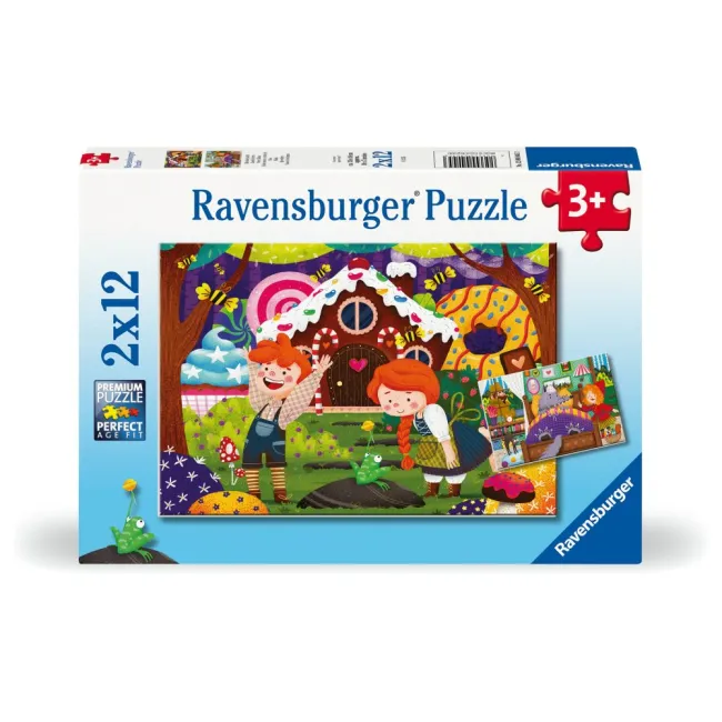 Ravensburger - Puzzle povesti cu zane 2x12 piese - ARTRVSPC04045