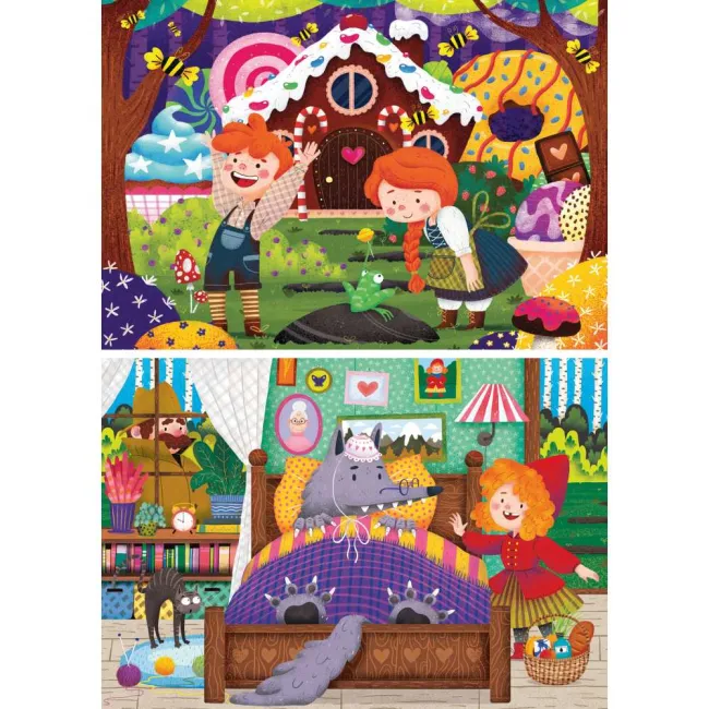 Ravensburger - Puzzle povesti cu zane 2x12 piese - ARTRVSPC04045