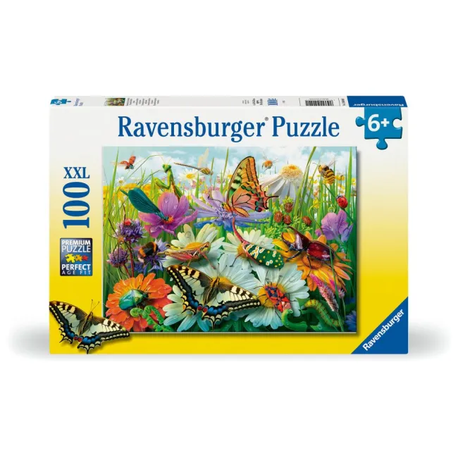 Ravensburger - Puzzle lumea minunata a insectelor 100 piese XXL - ARTRVSPC04049