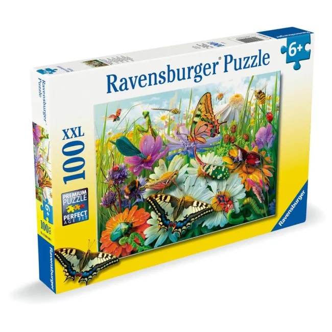 Ravensburger - Puzzle lumea minunata a insectelor 100 piese XXL - ARTRVSPC04049