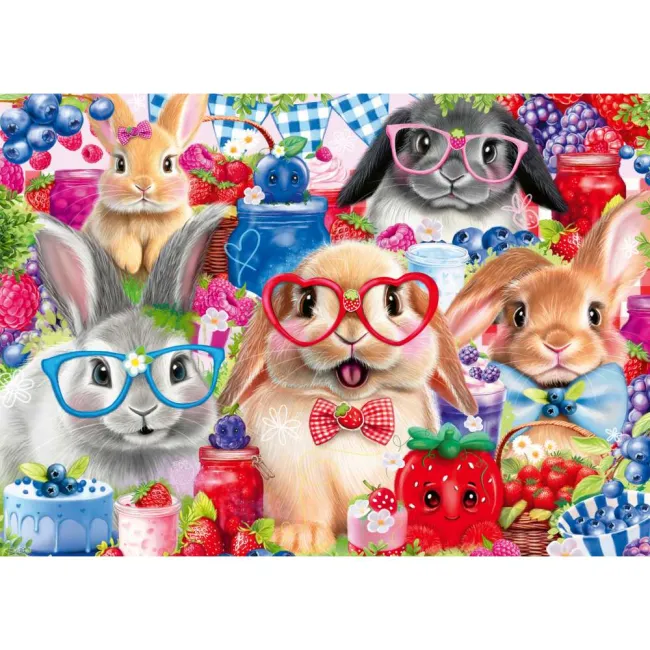 Ravensburger - Puzzle iepurasi si fructe de padure 35 piese - ARTRVSPC04063