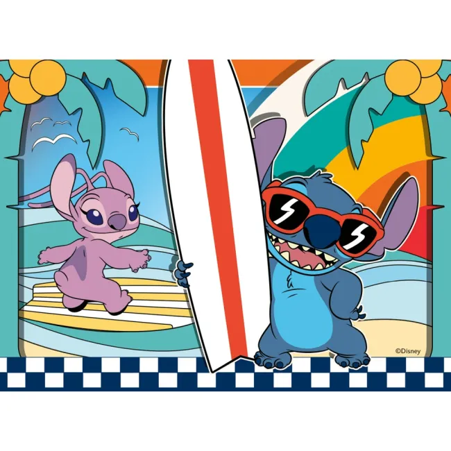 Ravensburger - Puzzle Disney Stitch 4 buc in cutie 12 16 20 24 piese - ARTRVSPC04106