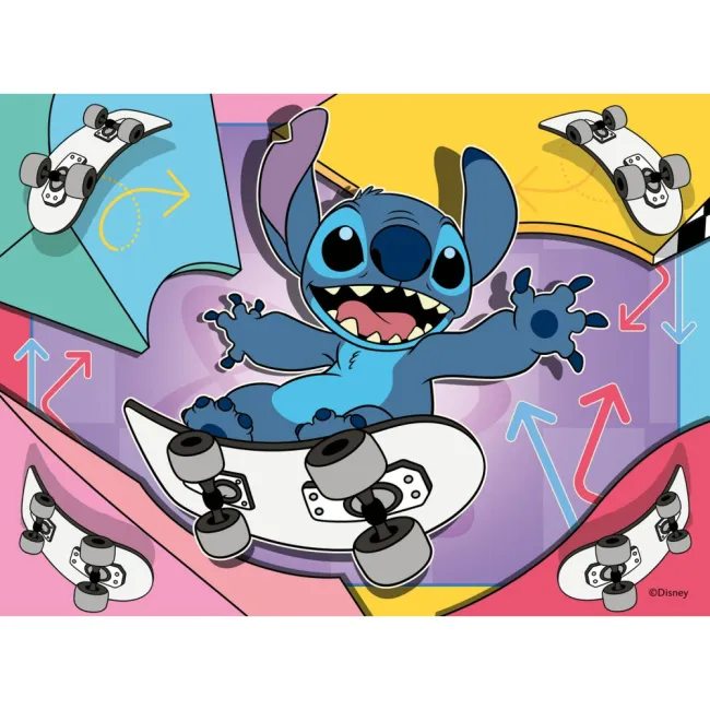Ravensburger - Puzzle Disney Stitch 4 buc in cutie 12 16 20 24 piese - ARTRVSPC04106