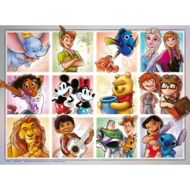 Ravensburger - Puzzle personaje Disney 100 piese XXL - ARTRVSPC04118