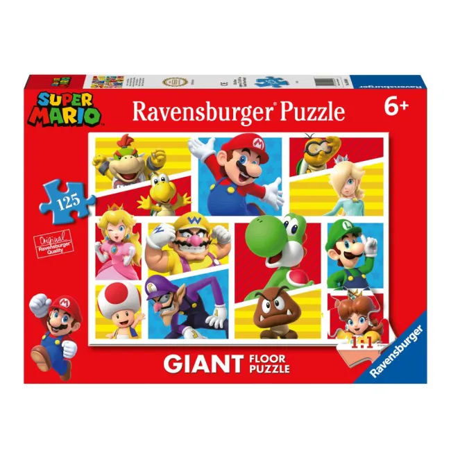 Ravensburger - Puzzle mare de podea Super Mario 125 piese - ARTRVSPC05640