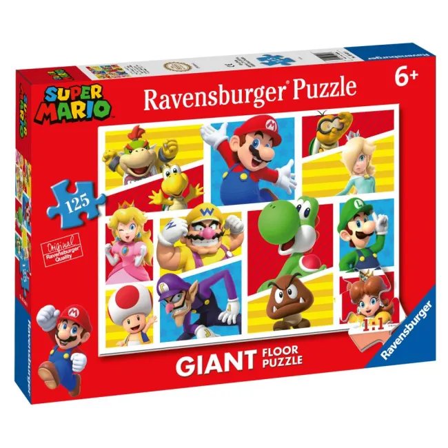 Ravensburger - Puzzle mare de podea Super Mario 125 piese - ARTRVSPC05640