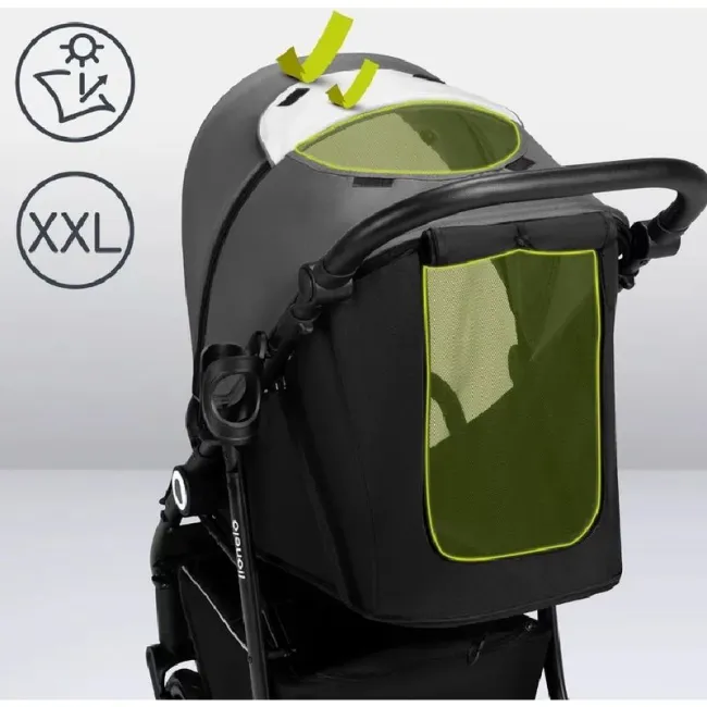Carucior sport, Lionelo, Natt, De la nastere, Cu accesorii si capotina XXL reglabila, 0 - 22 kg, Conform cu standardele europene de securitate EN1888-1, EN1888-2, Gri BYNLO-NATT_GREY_STONE