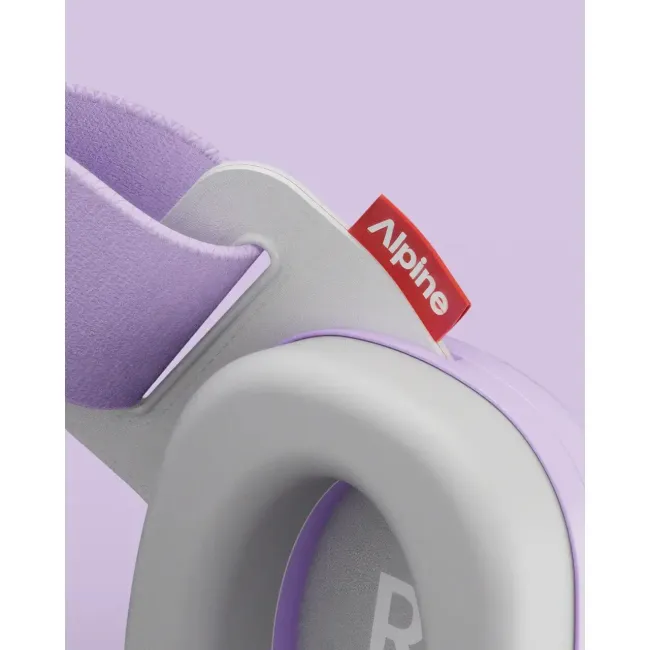 Casti antifonice pentru bebelusi si copii pana la 4 ani, ofera protectie auditiva, SNR 24, mov, ALPINE Muffy Baby Dawn Purple ALP29765