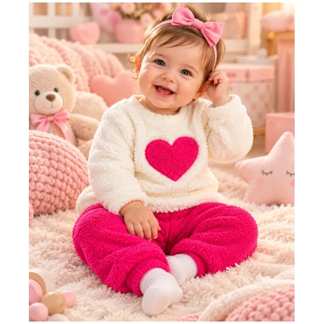 Compleu bebe fetiță 2 piese welsoft coccolino yby11sbs