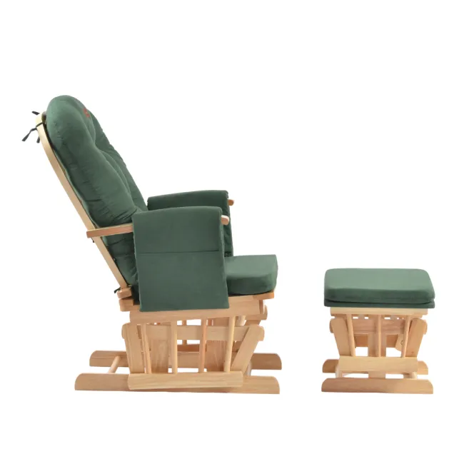 Onino - fotoliu reglabil pentru alaptare, cu suport de picioare inclus, calm.me, sapphire green bbbtf05tsg