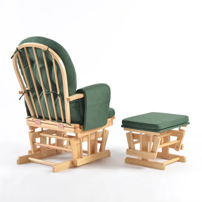 Onino - fotoliu reglabil pentru alaptare, cu suport de picioare inclus, calm.me, sapphire green bbbtf05tsg