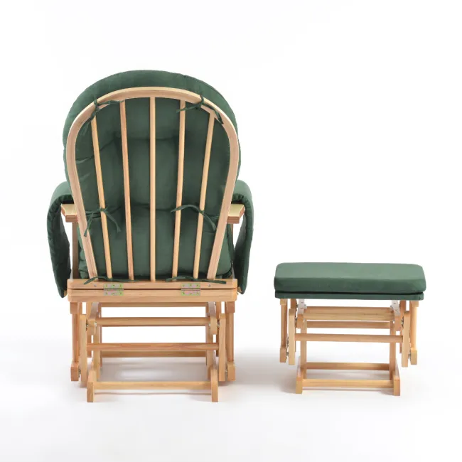 Onino - fotoliu reglabil pentru alaptare, cu suport de picioare inclus, calm.me, sapphire green bbbtf05tsg