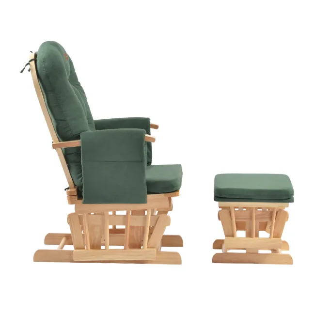 Onino - fotoliu reglabil pentru alaptare, cu suport de picioare inclus, calm.me, sapphire green bbbtf05tsg