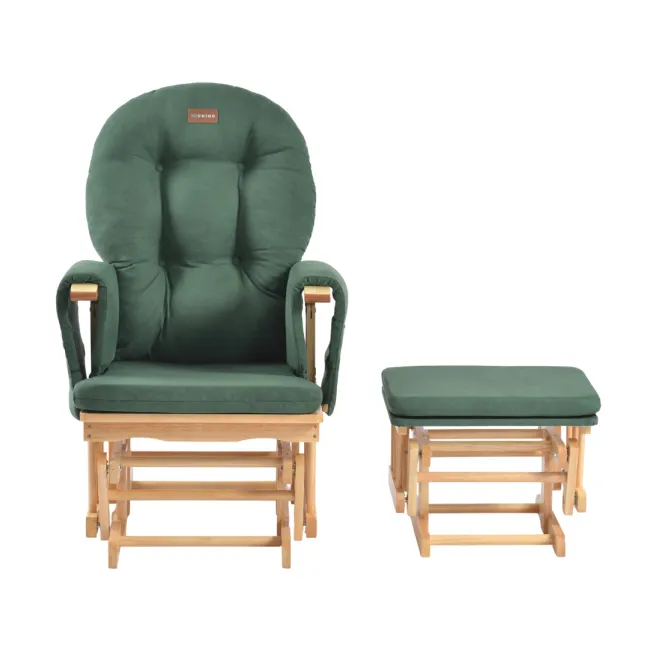 Onino - fotoliu reglabil pentru alaptare, cu suport de picioare inclus, calm.me, sapphire green bbbtf05tsg