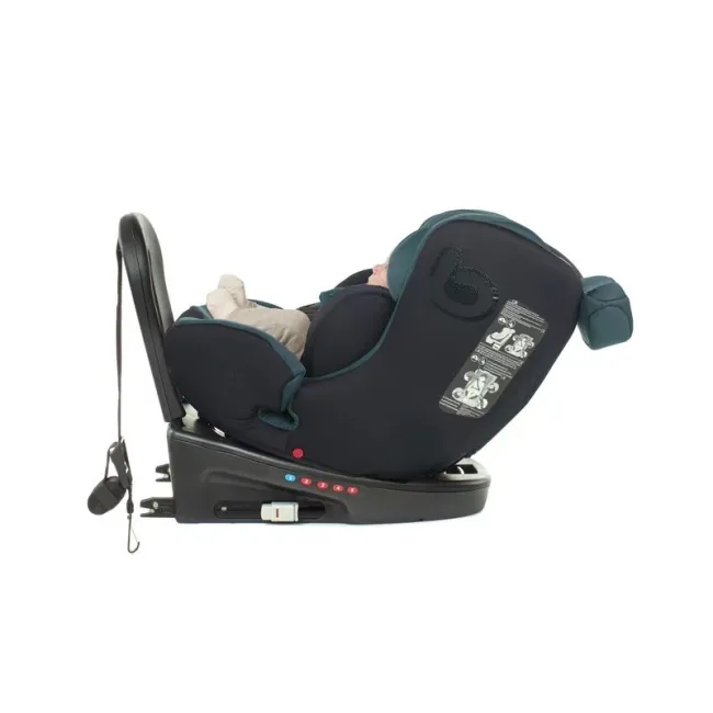Scaun auto, Be Cool, Easy I-Size, Rotire 360 grade, 40 - 150 cm, 0 - 36 kg, Cu Isofix si Centura Top Tether, Conform cu standardul european de securitate ECE R129, Be Petrol BYN8420421090190