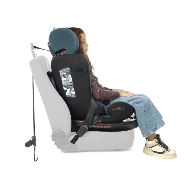 Scaun auto, Be Cool, Easy I-Size, Rotire 360 grade, 40 - 150 cm, 0 - 36 kg, Cu Isofix si Centura Top Tether, Conform cu standardul european de securitate ECE R129, Be Petrol BYN8420421090190